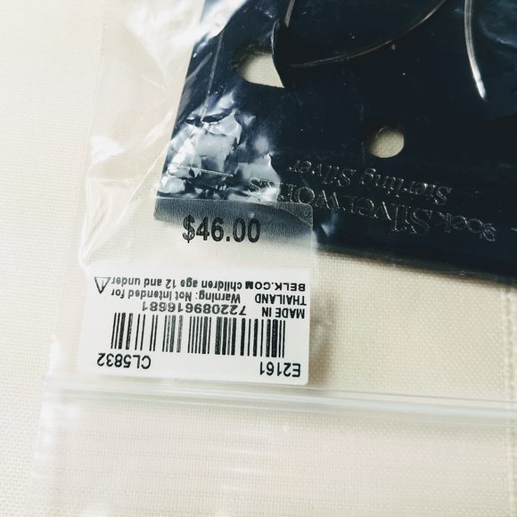 Sterling Silver Threader Style Drop Earrings 2.2" NWT - Picture 5 of 5